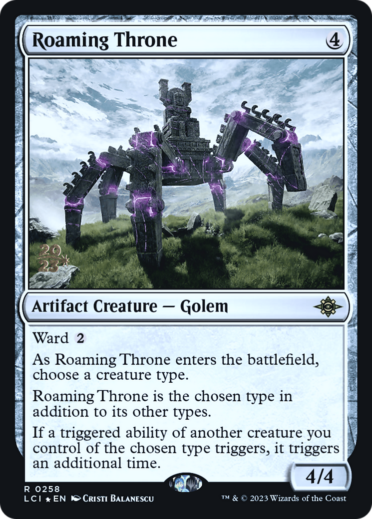 Roaming Throne (PRE-258) [The Lost Caverns of Ixalan Promos] Foil