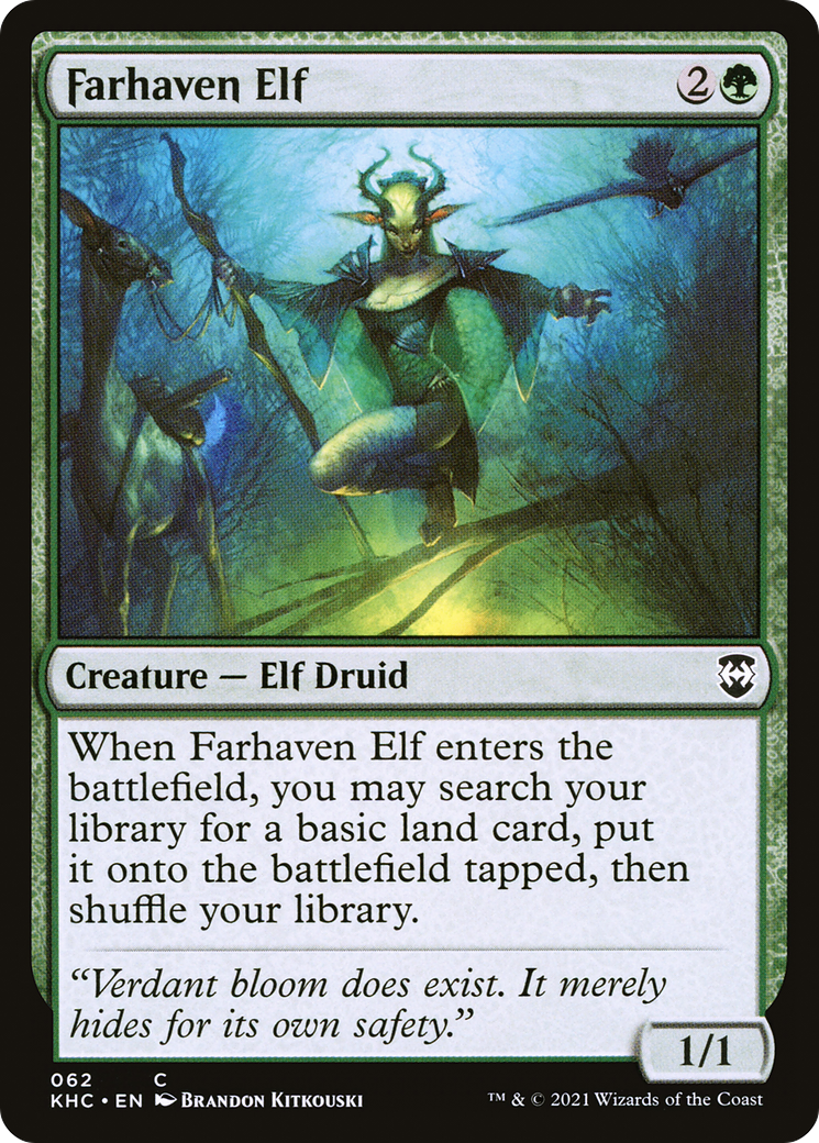 Farhaven Elf (KHC-062) [Kaldheim Commander]