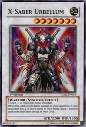 X-Saber Urbellum (Super Rare) (5DS2-EN043) - 5D's Starter Deck 2009 Unlimited