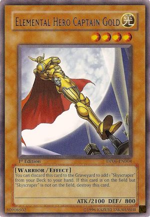Elemental Hero Captain Gold (Rare) (DP06-EN004) - Duelist Pack 6: Jaden Yuki 3 Unlimited