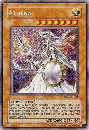 Athena (Secret Rare) (PP02-EN018) - Premium Pack 2 Unlimited