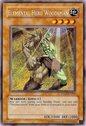 Elemental Hero Woodsman (Secret Rare) (PP02-EN004) - Premium Pack 2 Unlimited