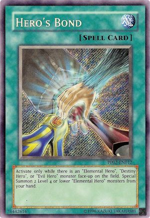 Hero's Bond (Secret Rare) (PP02-EN012) - Premium Pack 2 Unlimited