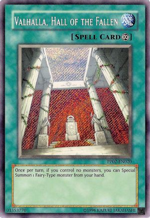 Valhalla, Hall of the Fallen (Secret Rare) (PP02-EN020) - Premium Pack 2 Unlimited