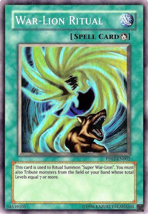 War-Lion Ritual (Super Rare) (PP02-EN002) - Premium Pack 2 Unlimited