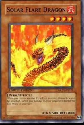 Solar Flare Dragon (Common) (GLD1-EN019) - Gold Series 2008 Limited