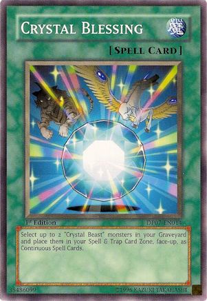 Crystal Blessing (Common) (DP07-EN014) - Duelist Pack 7: Jesse Anderson 1st Edition