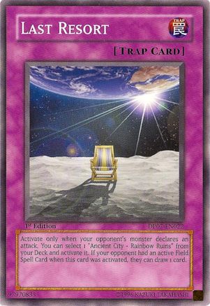 Last Resort (Common) (DP07-EN022) - Duelist Pack 7: Jesse Anderson Unlimited