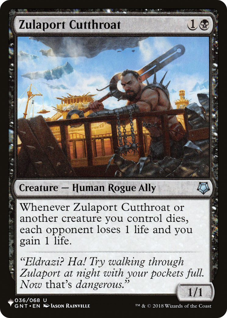 Zulaport Cutthroat (LIST-036/068) [The List]