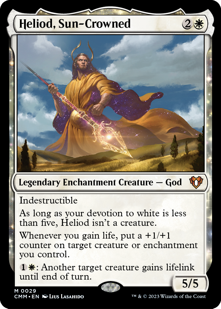 Heliod, Sun-Crowned (CMM-029) [Commander Masters] Foil