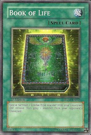 Book of Life (Common) (SDZW-EN023) - Structure Deck: Zombie World 1st Edition