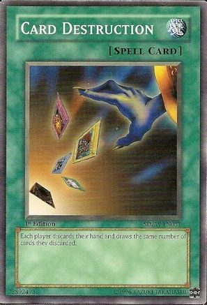 Card Destruction (Common) (SDZW-EN031) - Structure Deck: Zombie World 1st Edition