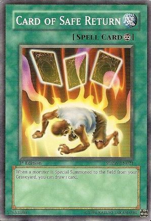 Card of Safe Return (Common) (SDZW-EN021) - Structure Deck: Zombie World 1st Edition