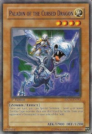Paladin of the Cursed Dragon (Common) (SDZW-EN003) - Structure Deck: Zombie World 1st Edition