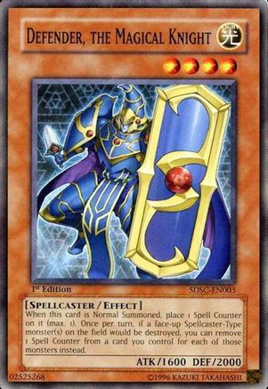 Defender, The Magical Knight (Common) (SDSC-EN003) - Structure Deck: Spellcaster's Command Unlimited