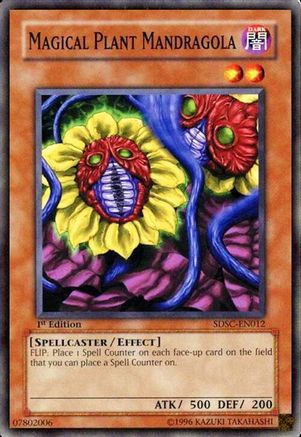 Magical Plant Mandragola (Common) (SDSC-EN012) - Structure Deck: Spellcaster's Command 1st Edition