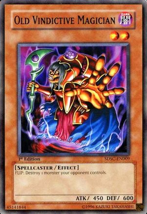 Old Vindictive Magician (Common) (SDSC-EN009) - Structure Deck: Spellcaster's Command 1st Edition