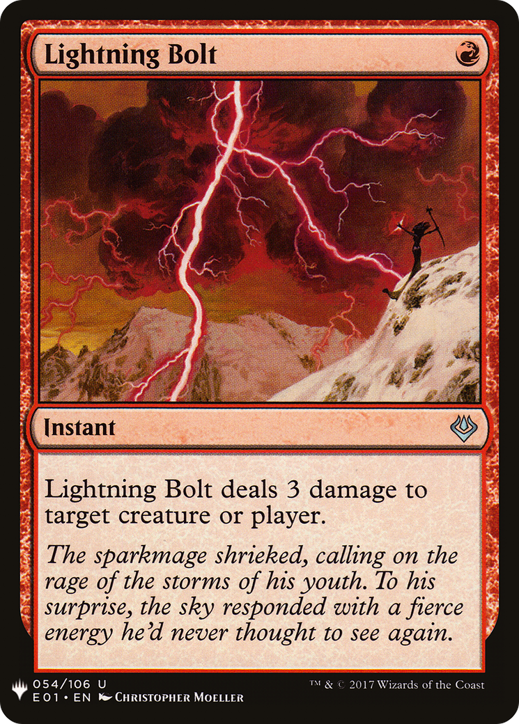 Lightning Bolt (E01) (LIST-054) [The List]