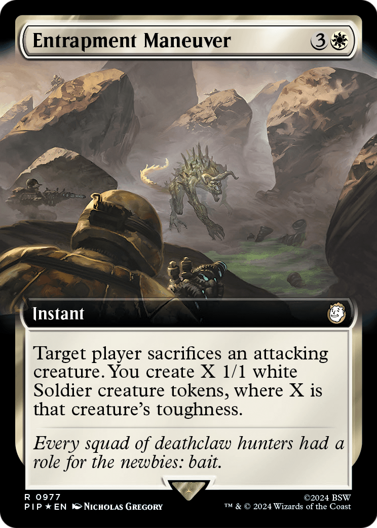 Entrapment Maneuver (Extended Art) (Surge Foil) (PIP-977) [Fallout] Foil