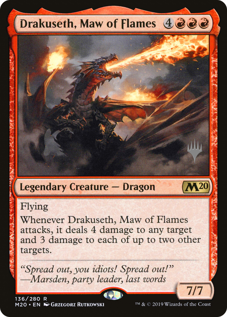 Drakuseth, Maw of Flames (PPM20-136) [Promo Pack: Core Set 2020 Promos]