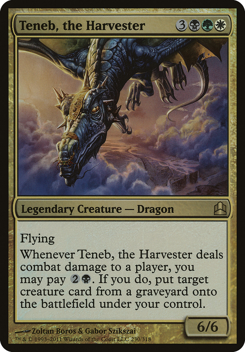 Teneb, the Harvester (Commander) (OVER-230) [Commander 2011 Oversized] Foil
