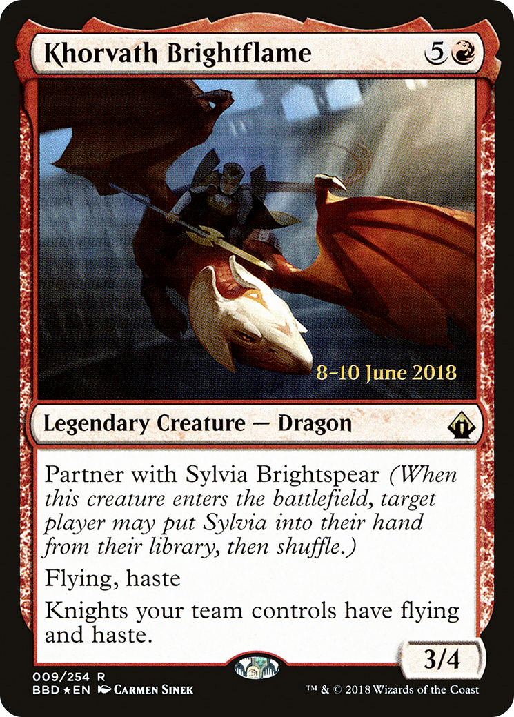 Khorvath Brightflame (LARP-009) [Battlebond Promos] Foil