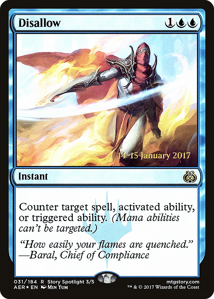 Disallow (PRE-031) [Aether Revolt Promos] Foil