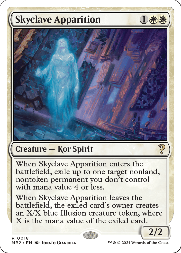 Skyclave Apparition (White Border) (MB2-018) [Mystery Booster 2]