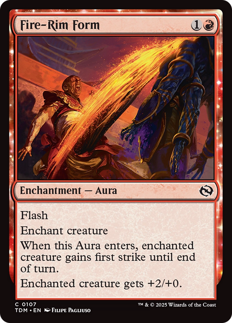 Fire-Rim Form (TDM-107) [Tarkir: Dragonstorm] Foil