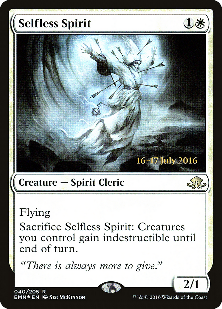 Selfless Spirit (PRE-040) [Eldritch Moon Promos] Foil