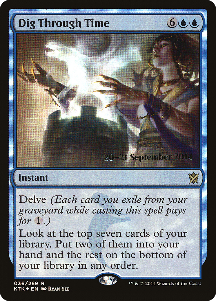 Dig Through Time (PRE-036) [Khans of Tarkir Promos] Foil