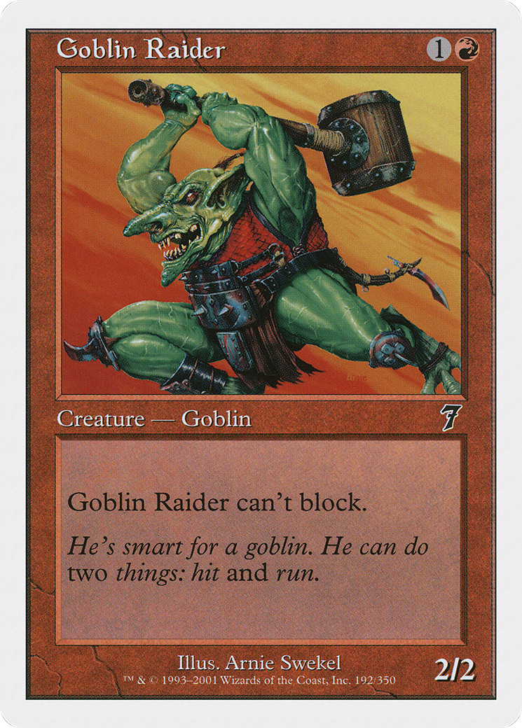 Goblin Raider (7ED-192) [7th Edition] Foil