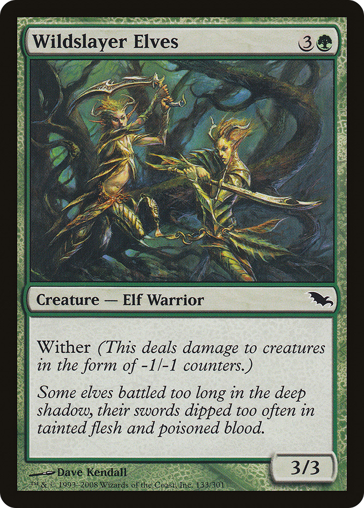 Wildslayer Elves (SHM-133) [Shadowmoor] Foil