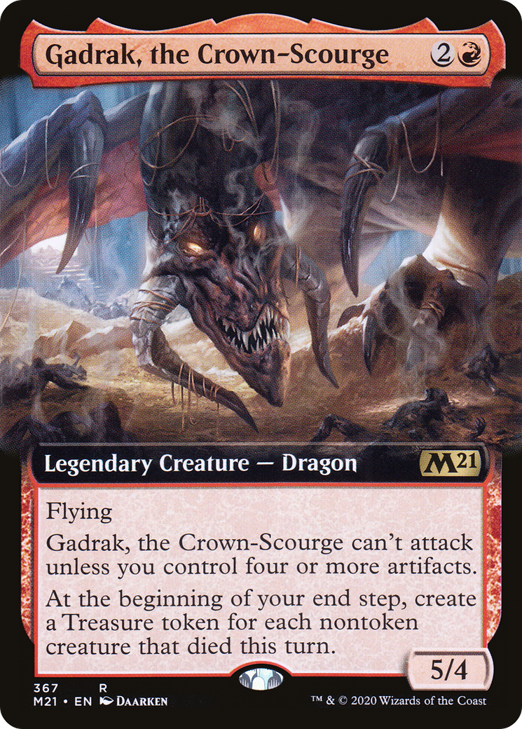 Gadrak, the Crown-Scourge (Extended Art) (M21-367) [Core Set 2021] Foil