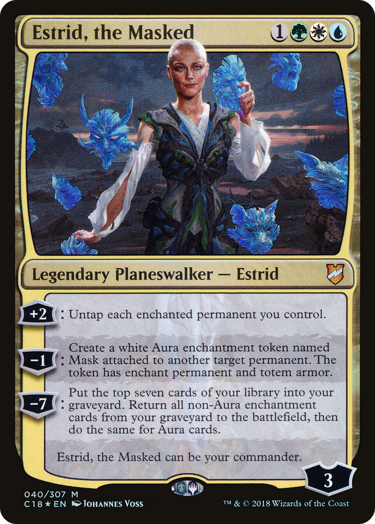 Estrid, the Masked (C18-040) [Commander 2018] Foil