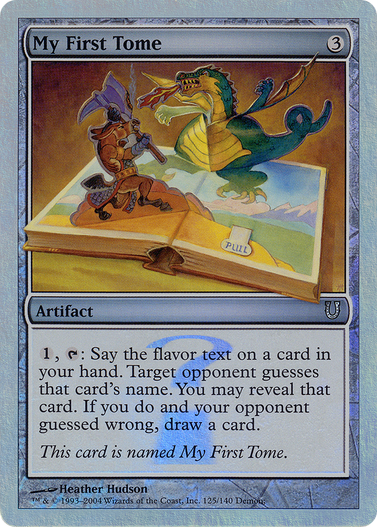 My First Tome (Alternate Foil) (UNH-125) [Unhinged] Foil