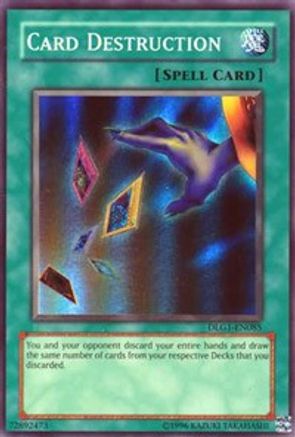 Card Destruction (Super Rare) (DLG1-EN085) - Dark Legends Unlimited
