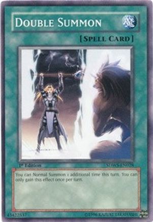 Double Summon (Common) (SDWS-EN028) - Structure Deck: Warriors' Strike 1st Edition