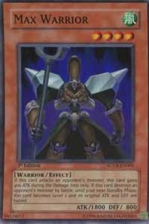 Max Warrior (Super Rare) (SOVR-EN003) - Stardust Overdrive 1st Edition