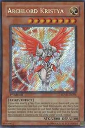 Archlord Kristya (Secret Rare) (SOVR-EN096) - Stardust Overdrive 1st Edition