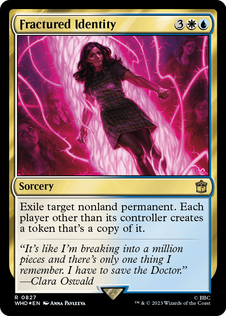 Fractured Identity (Surge Foil) (WHO-827) [Doctor Who] Foil