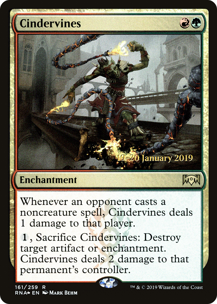 Cindervines (PRE-161) [Ravnica Allegiance Promos] Foil