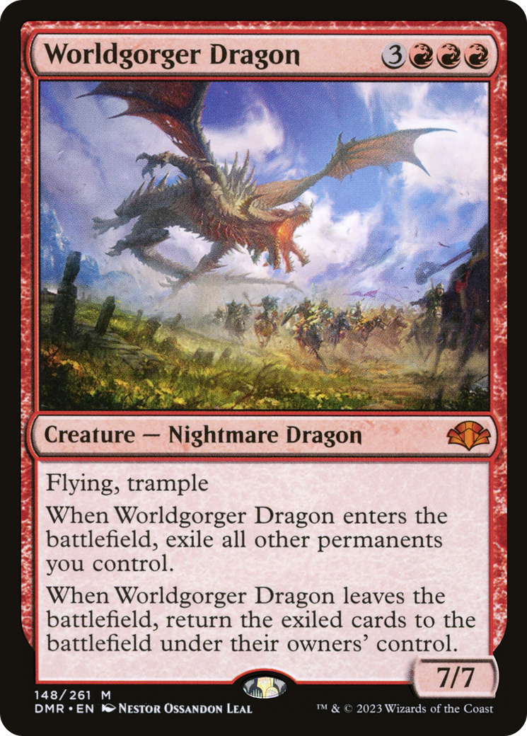 Worldgorger Dragon (DMR-148) [Dominaria Remastered]