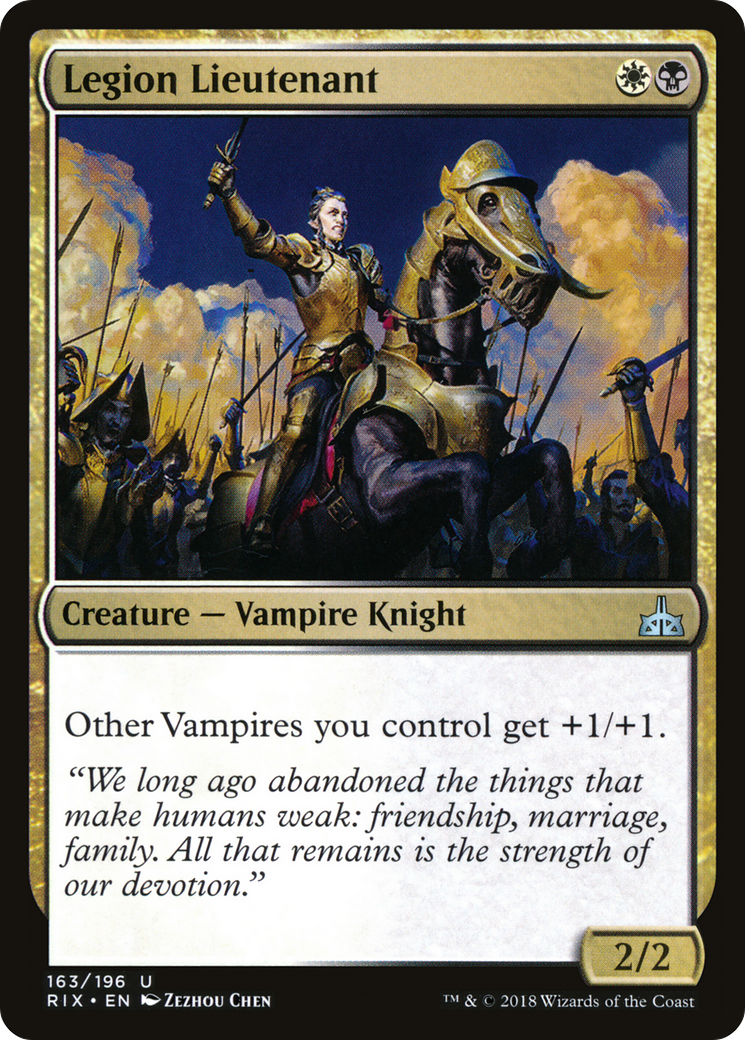 Legion Lieutenant (RIX-163) [Rivals of Ixalan] Foil