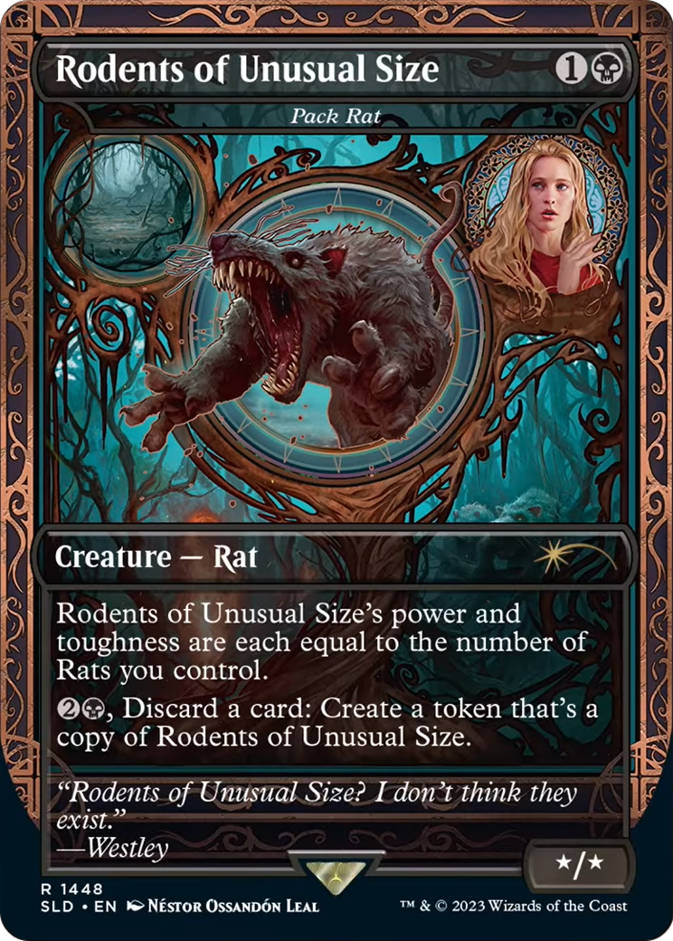Rodents of Unusual Size - Pack Rat (SLD-1448) (Borderless) [Secret Lair Drop]