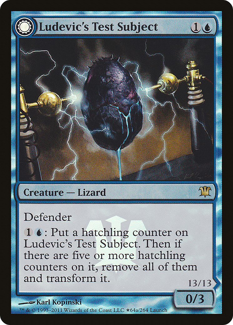 Ludevic's Test Subject (LARP-064) [Innistrad Promos] Foil