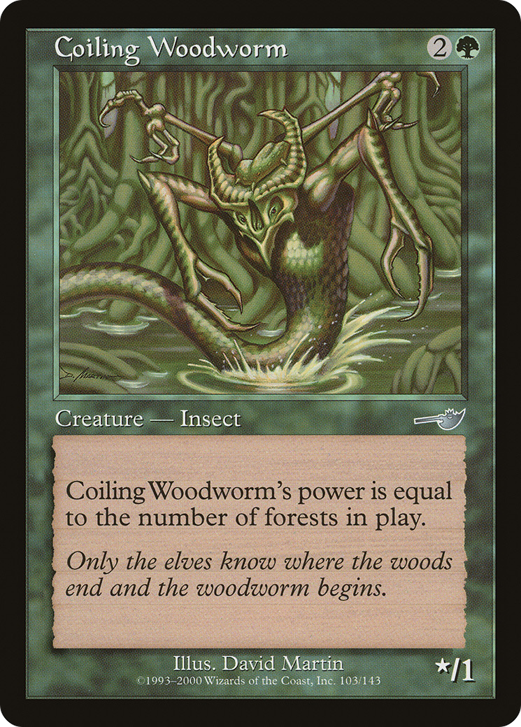 Coiling Woodworm (NMS-103) [Nemesis] Foil