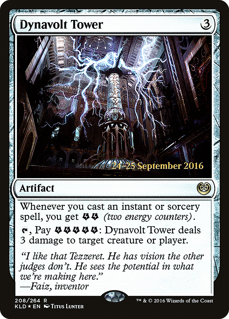 Dynavolt Tower (PRE-208) [Kaladesh Promos] Foil