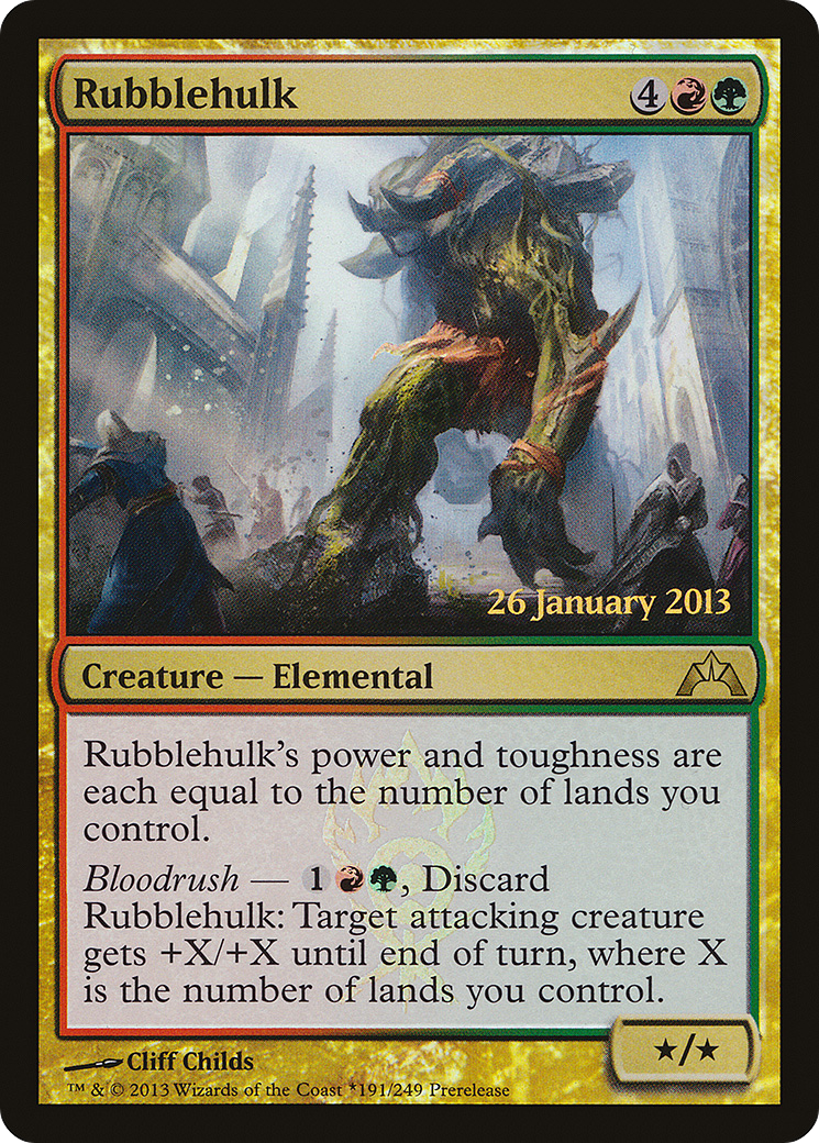Rubblehulk (PRE-191) [Gatecrash Promos] Foil