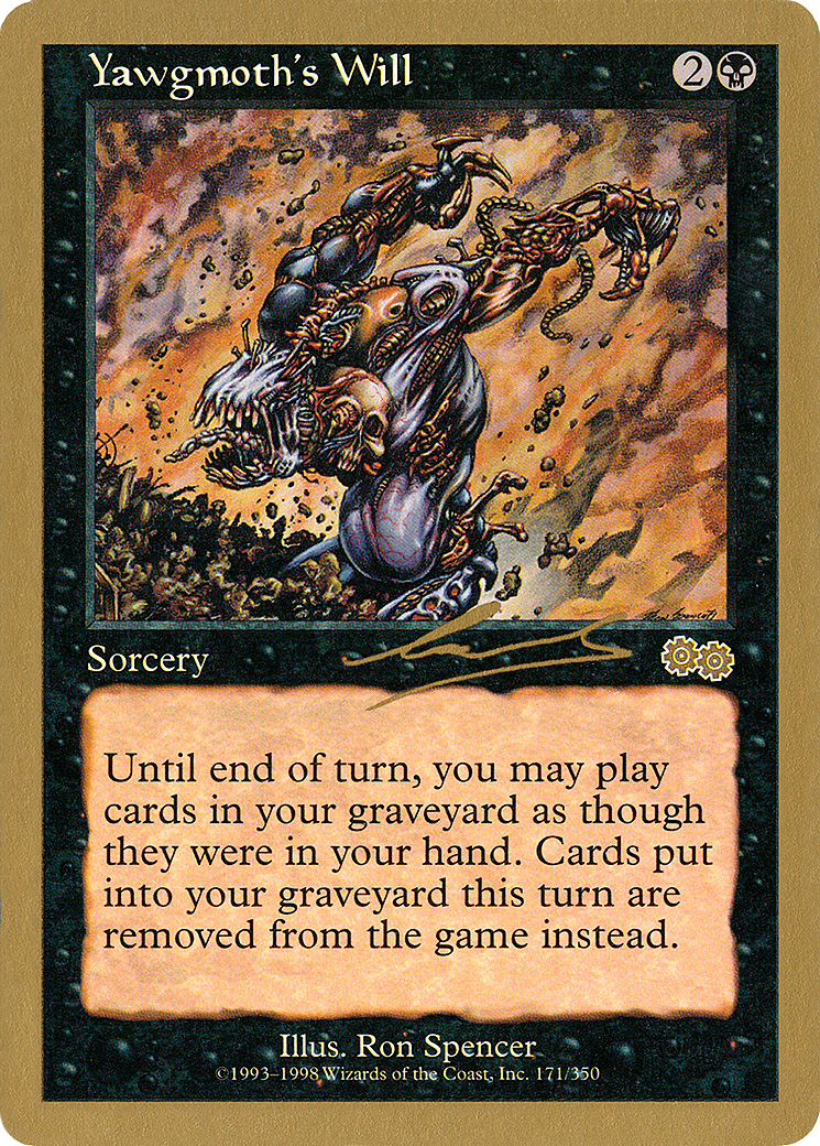 Yawgmoth's Will - 2000 Nicolas Labarre (USG) [World Championship Decks 2000]